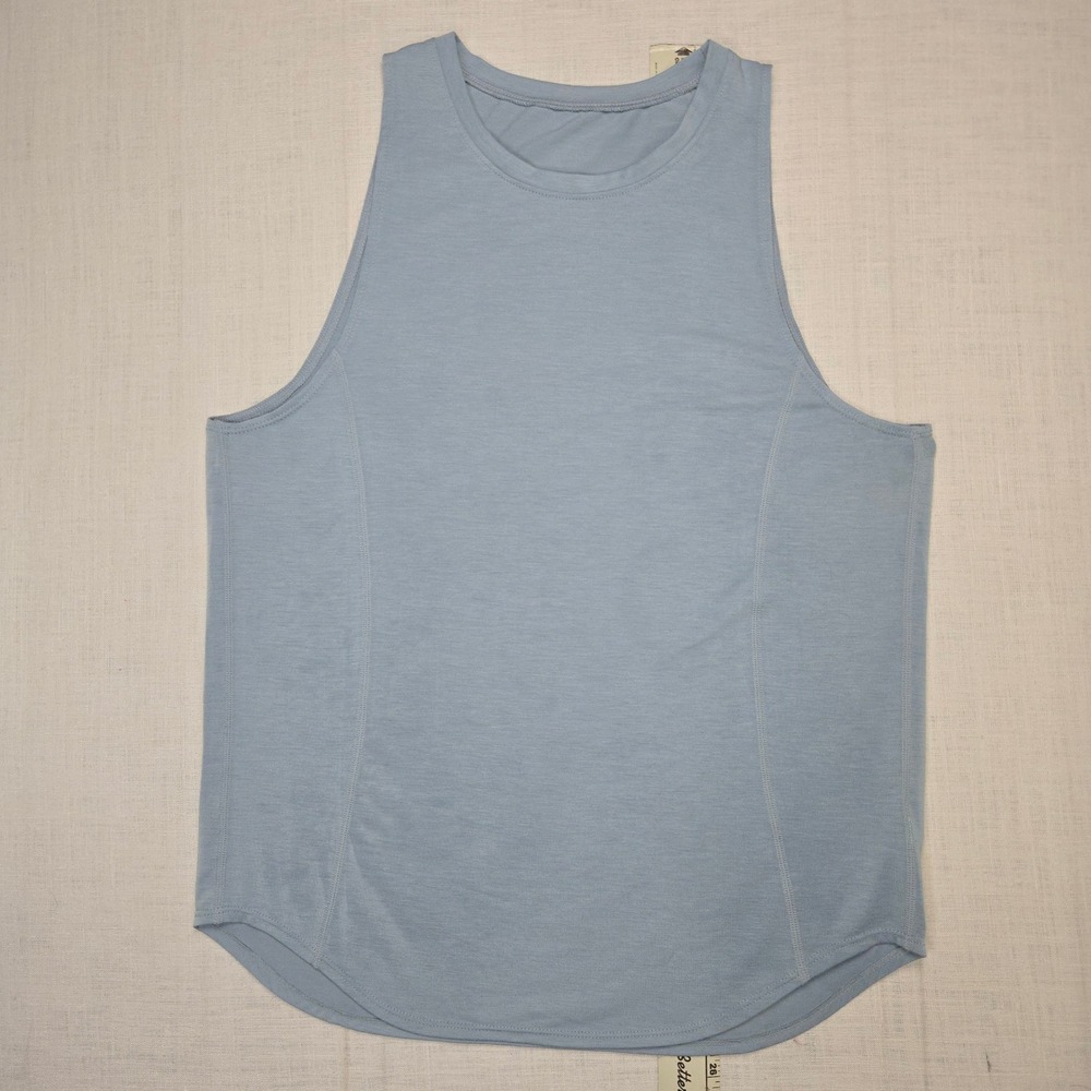 NEW Anook Athletics Devyn Nursing Muscle Tank M‎ Womens Yoga Gym Activewear Blue